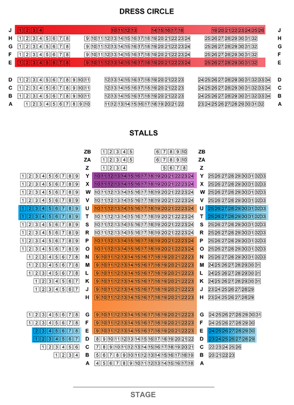 peacock theatre seating plan